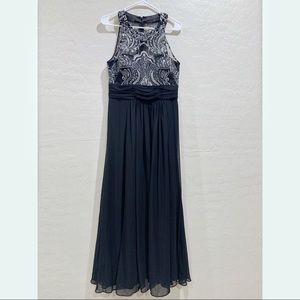 Eliza J Lace Bodice Black Gown Size 12P